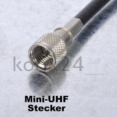 Mini UHF Stecker, Koaxialkabel, Mini-UHF Stecker